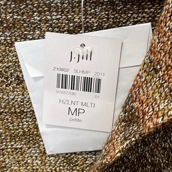J.Jill Long Duster Cardigan Knit Sweater Hazelnut Multicolor Size Petite Medium - Picture 5 of 11